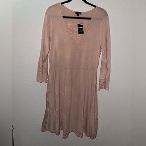 torrid Mini Sweater Cross front Skater dress